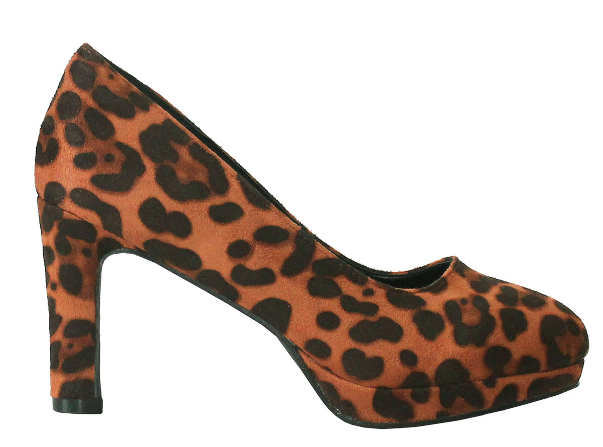 Leopard print block 2024 heel court shoes