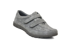 Cushion Walk Womens Grey Touch Fasten Loafers