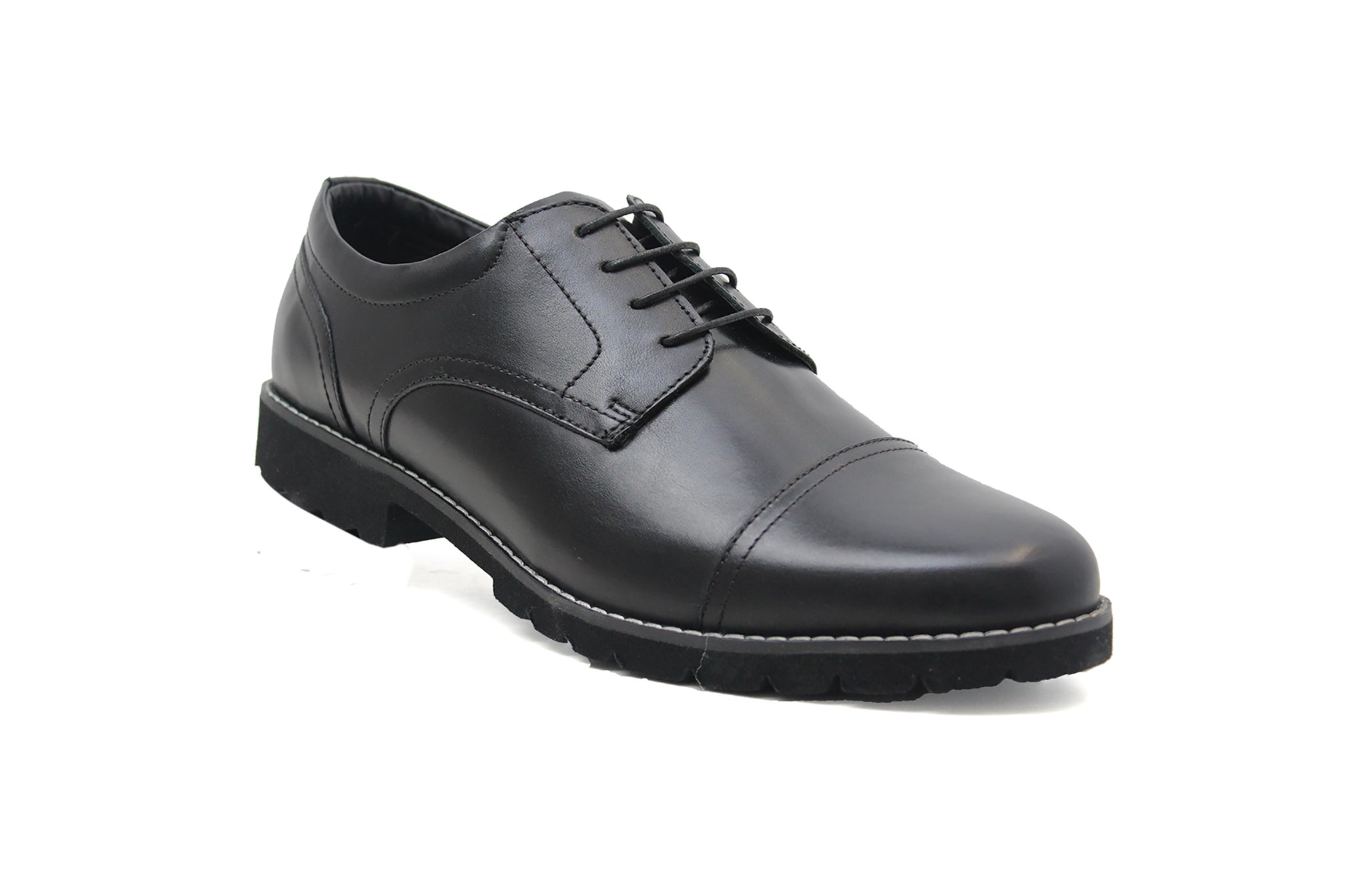 Red Tape Hinton Mens Black Leather Formal Derby Shoes