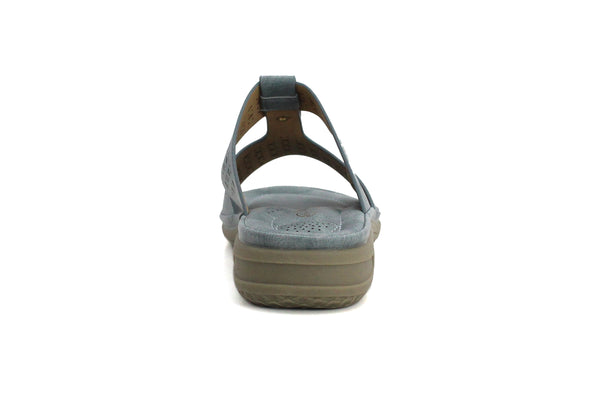 Cushion Walk Womens Blue Slip On Summer Mules Sandals