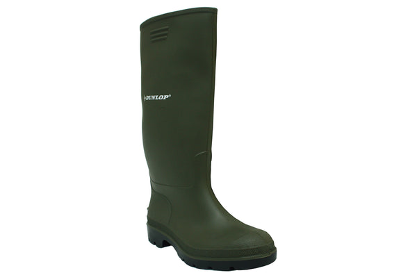 Dunlop Pricemaster Mens Green Wellington Boots
