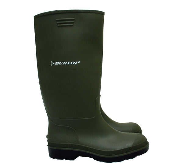 Dunlop Pricemaster Mens Green Wellington Boots