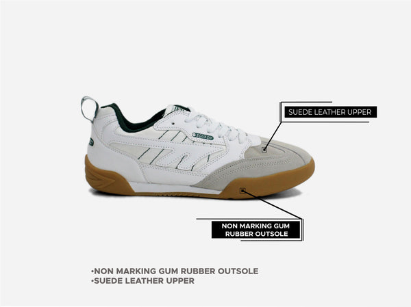 Hi-Tec Mens White Classic Squash Tennis Trainers