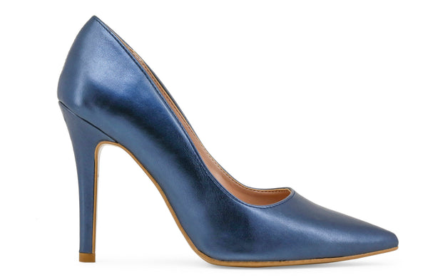 Paris Hilton Womens Blue Stiletto Heel Court Shoes